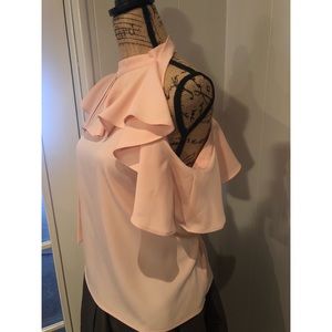 Pink off the shoulder blouse #shesdarlin!